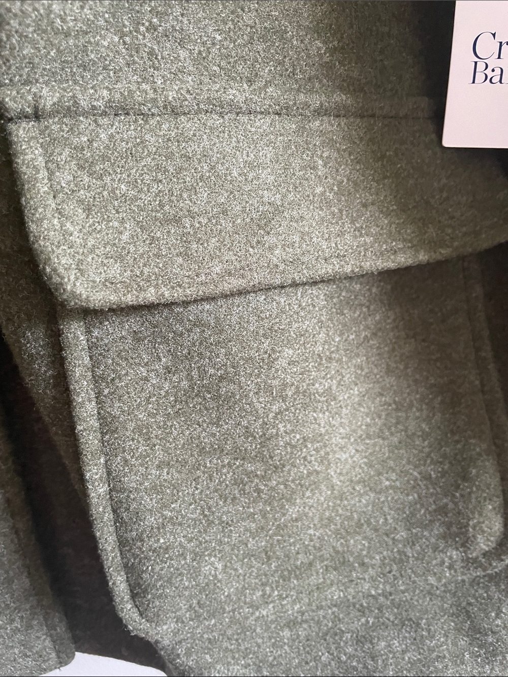 croft & barrow Olive Green Button-Front Pea Coat - Picture 6 of 12